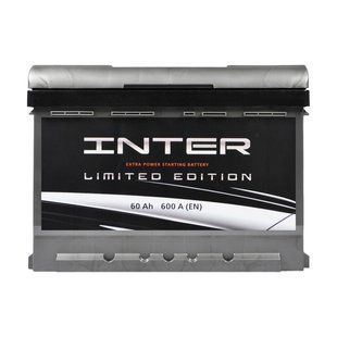 Акумулятор Inter Limited Edition 60Ah 600A 314802 фото