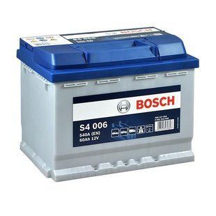 Акумулятор BOSCH 12В 60Ач 540A S4 0092S40060 фото