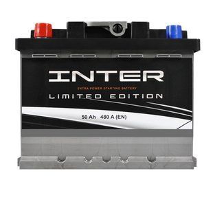 Акумулятор INTER 50Ач 480A limited edition 314798 фото